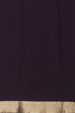 Image of Georgette Plum Violet Saree