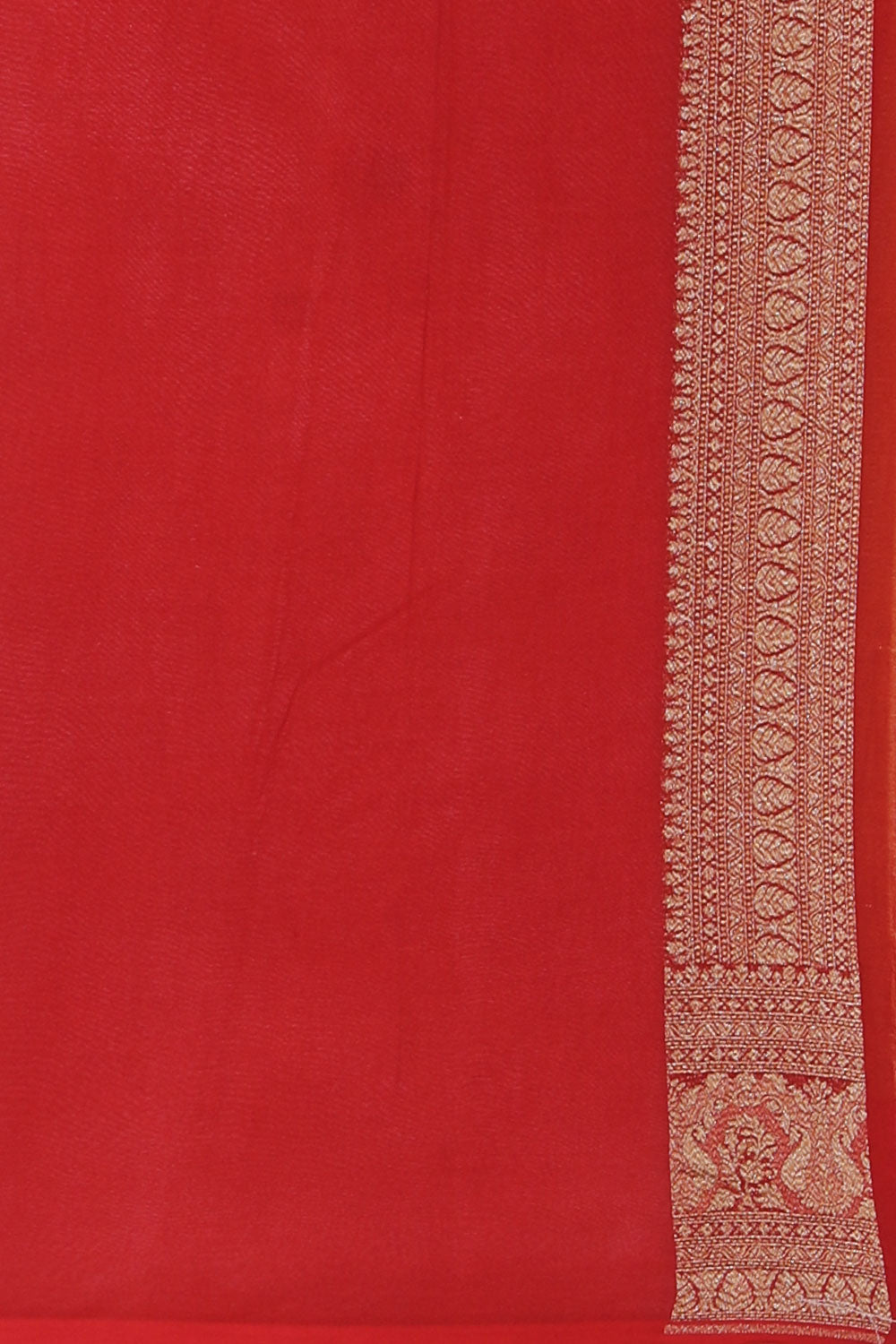 Image of Banarasi Georgette Mustard Saree