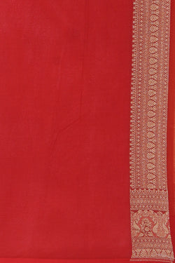 Collection of Banarasi Georgette Mustard Saree in a gallery layout