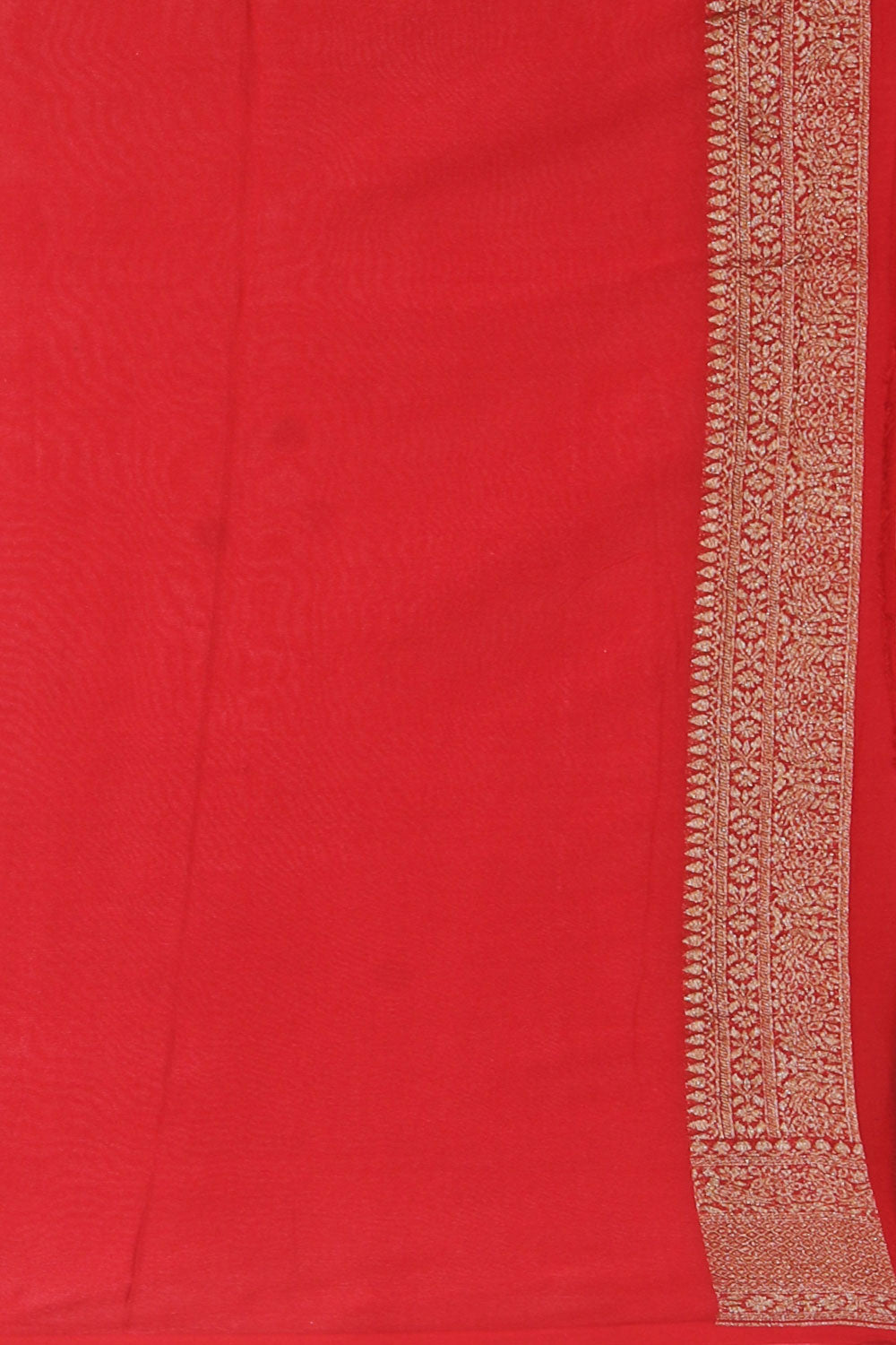 Image of Banarasi Georgette Bottle Green Saree