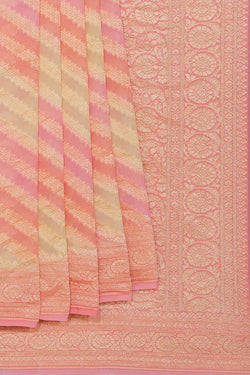 Image of Banarasi Georgette Pink Saree