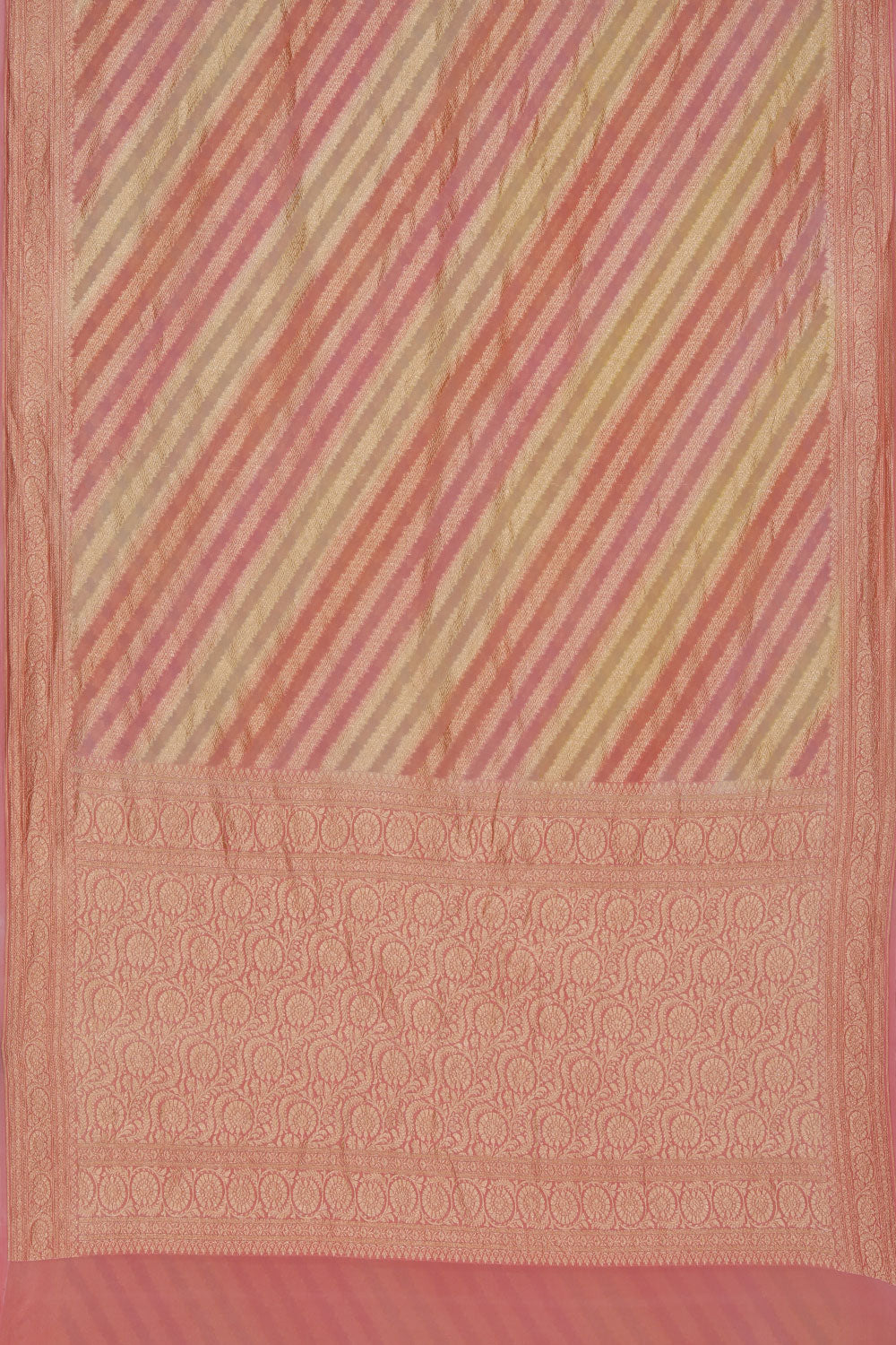 Banarasi Georgette Pink Saree