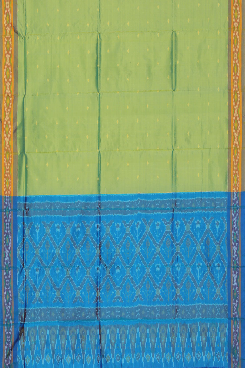 Collection of Pochampally Silk Unstitched Suit With Dupatta (3 Pcs Set) in a gallery layout