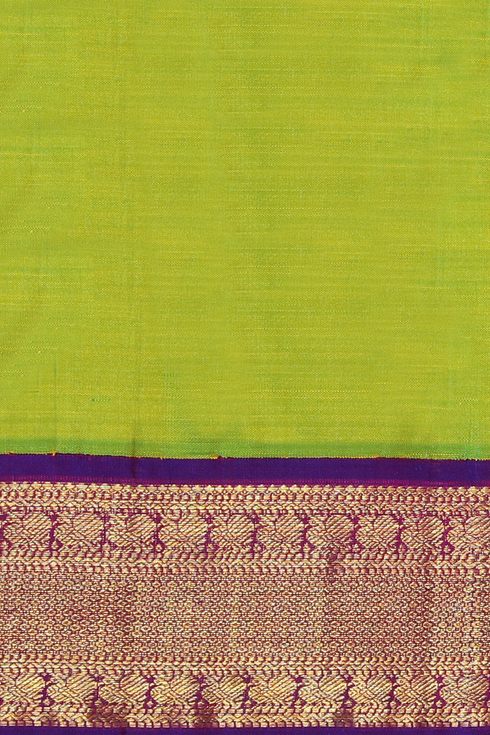 Collection of Arani Silk Green Saree in a gallery layout