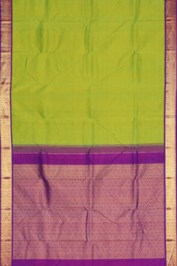 Collection of Arani Silk Green Saree in a gallery layout