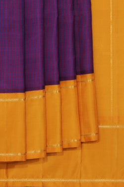 Collection of Arani Silk Violet Saree in a gallery layout