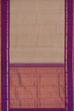 Collection of Arani Silk Beige Saree in a gallery layout