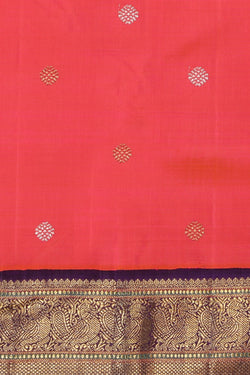 Image of Arani Silk Fuchsia-Pink Saree