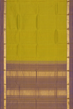 Collection of Arani Silk Spring Green Saree in a gallery layout