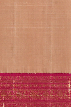 Collection of Arani Silk Peach Saree in a gallery layout