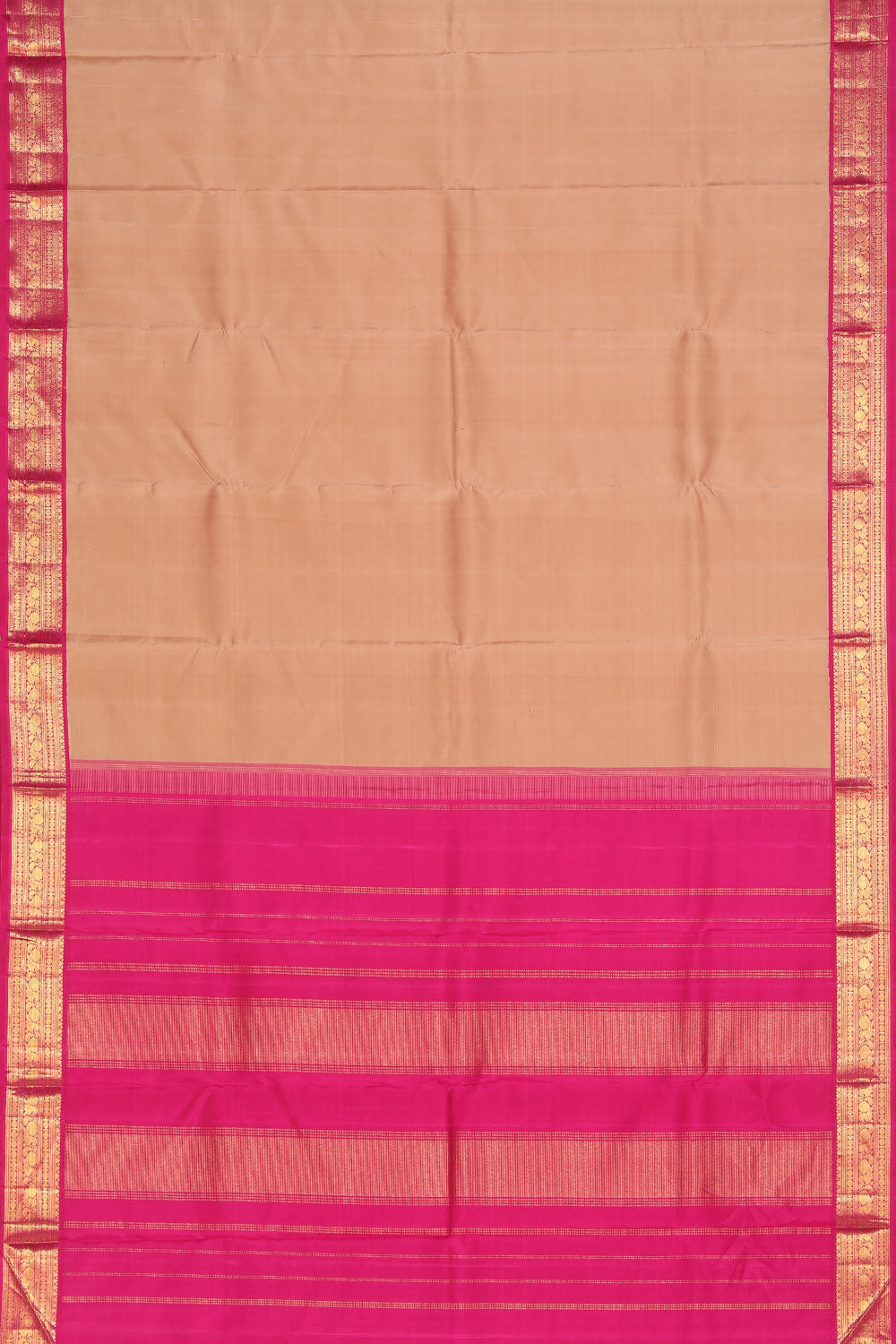 Image of Arani Silk Peach Saree