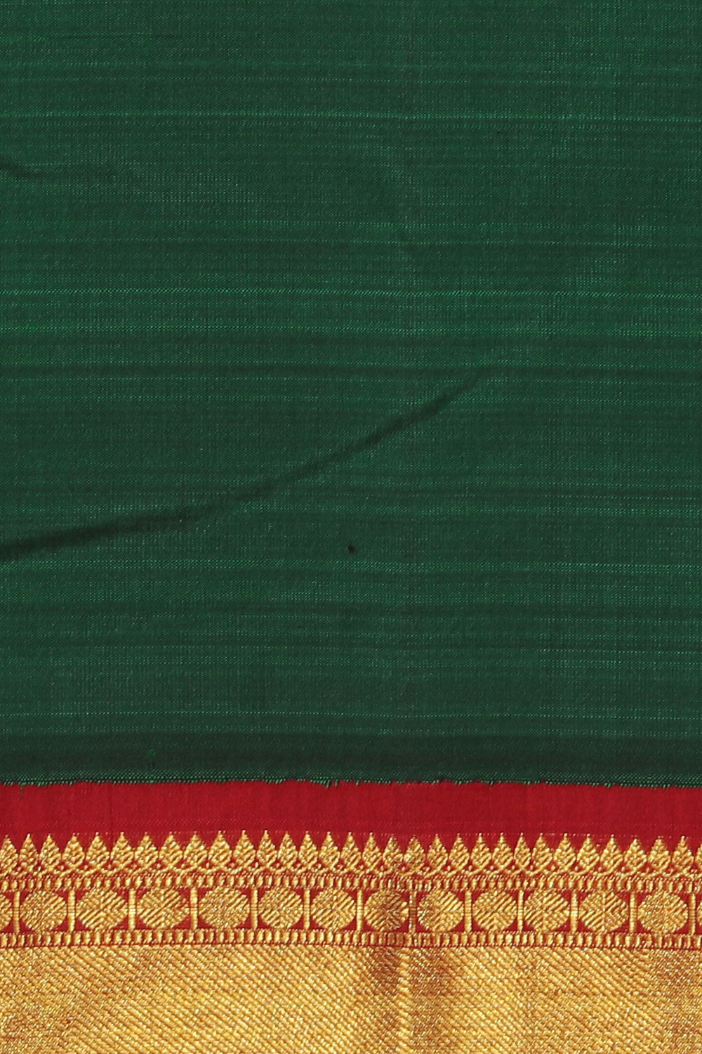 Collection of Arani Silk Green Saree in a gallery layout