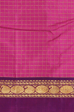 Collection of Arani Silk Magenta-Pink Saree in a gallery layout