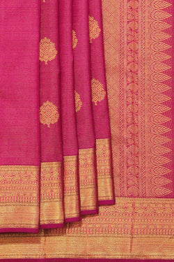 Collection of Arani Silk Pink Saree in a gallery layout