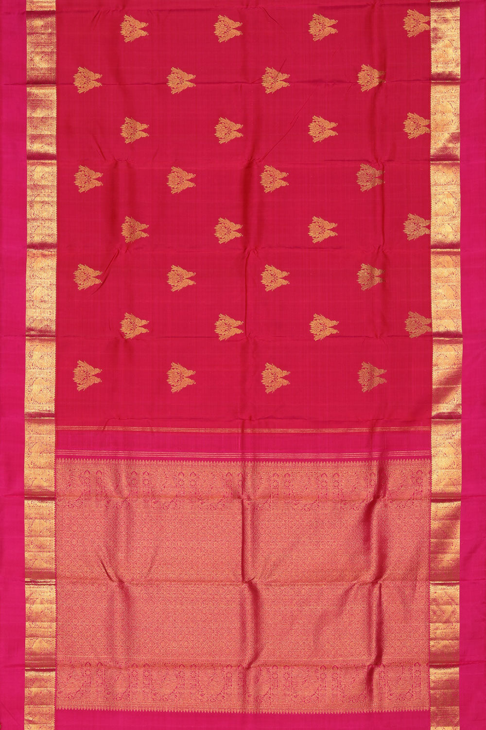 Collection of Arani Silk Pink Saree in a gallery layout