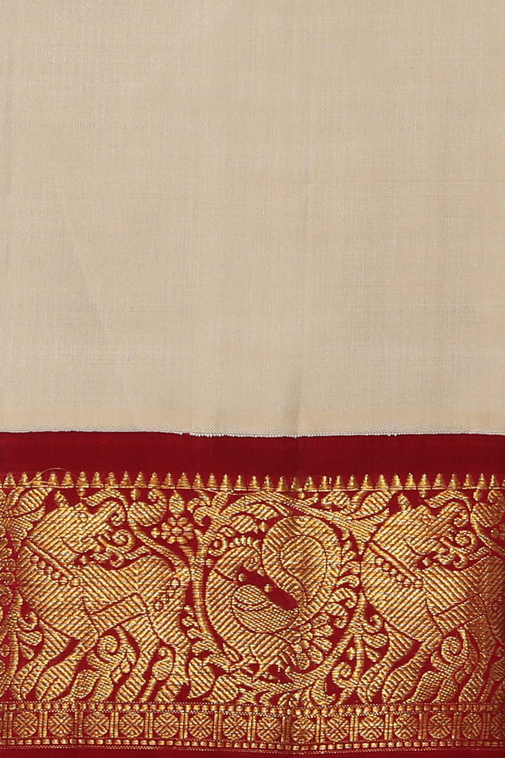 Image of Arani Silk Cream Saree