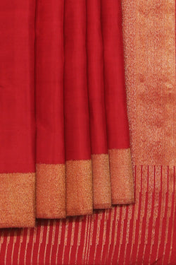 Collection of Arani Silk Red Saree in a gallery layout