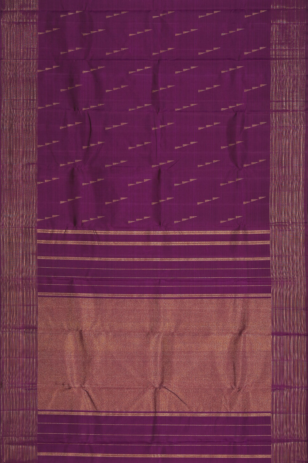 Image of Kanchipuram Silk Violet Saree