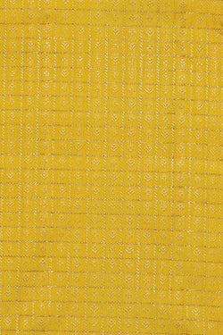 Image of Kanchipuram Silk Yellow Saree