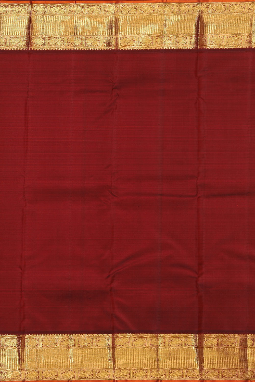 Image of Kanchipuram Silk Yellow Saree