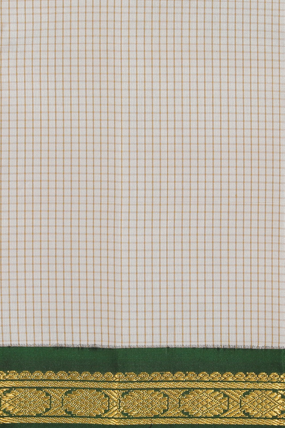 Image of Kanchipuram Silk White Saree