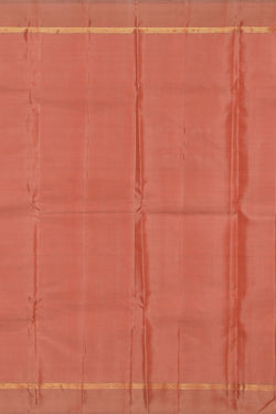 Image of Kanchipuram Silk Peach Saree