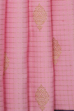 Image of Kanchipuram Silk Pink Saree