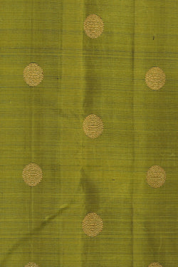 Image of Kanchipuram Silk Moss Green Saree