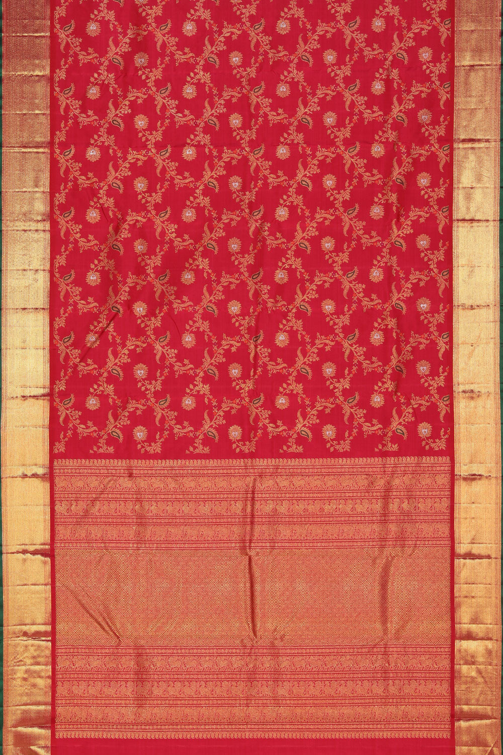 Image of Kanchipuram Silk Pink Saree