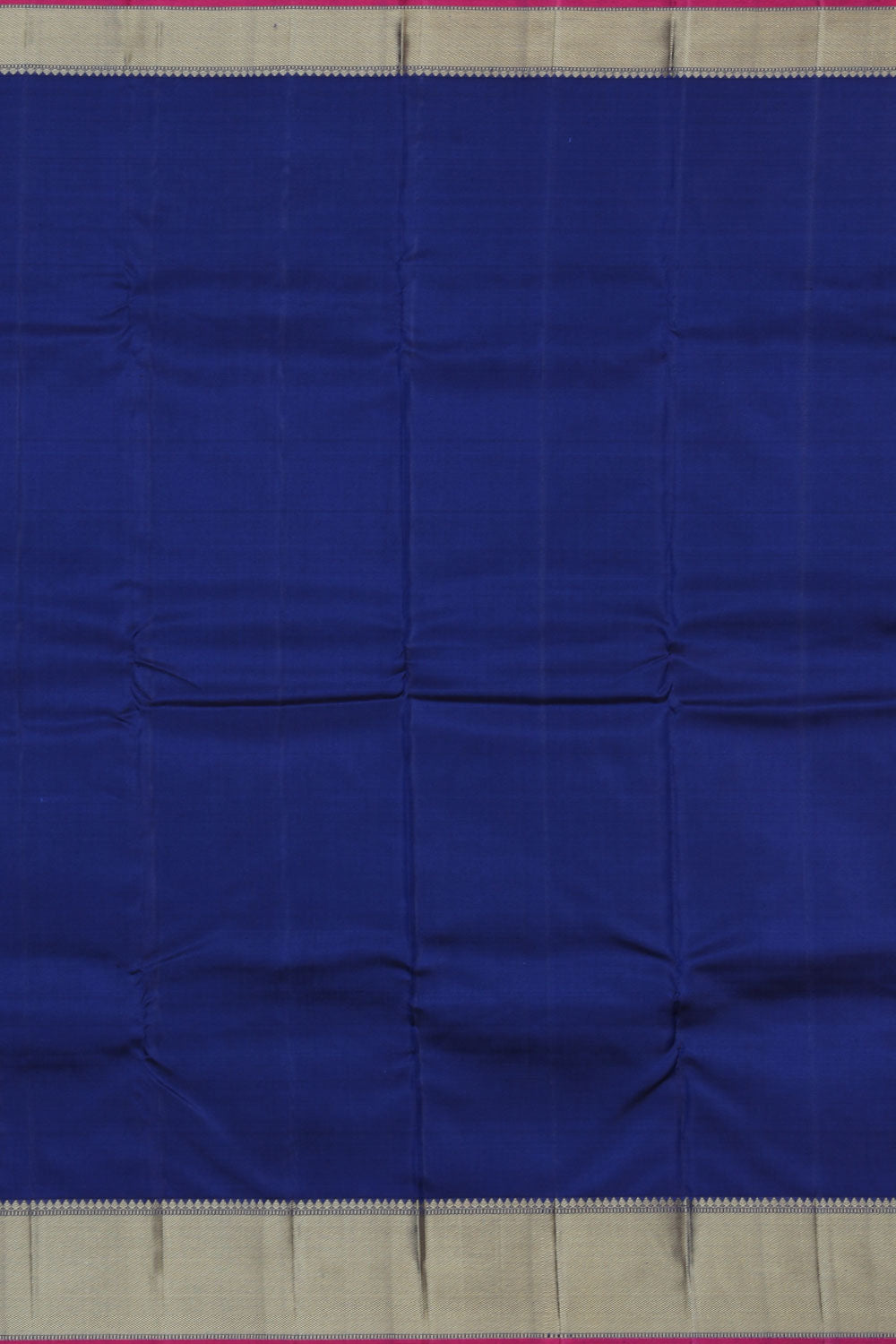 Image of Kanchipuram Silk Peacock Green Saree