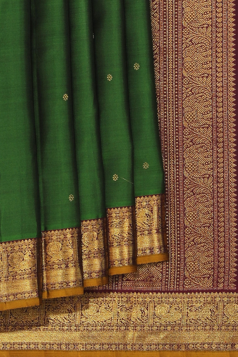 Kanchipuram Silk Green Saree