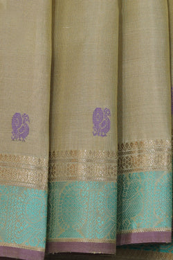 Image of Kanchipuram Silk Green Saree