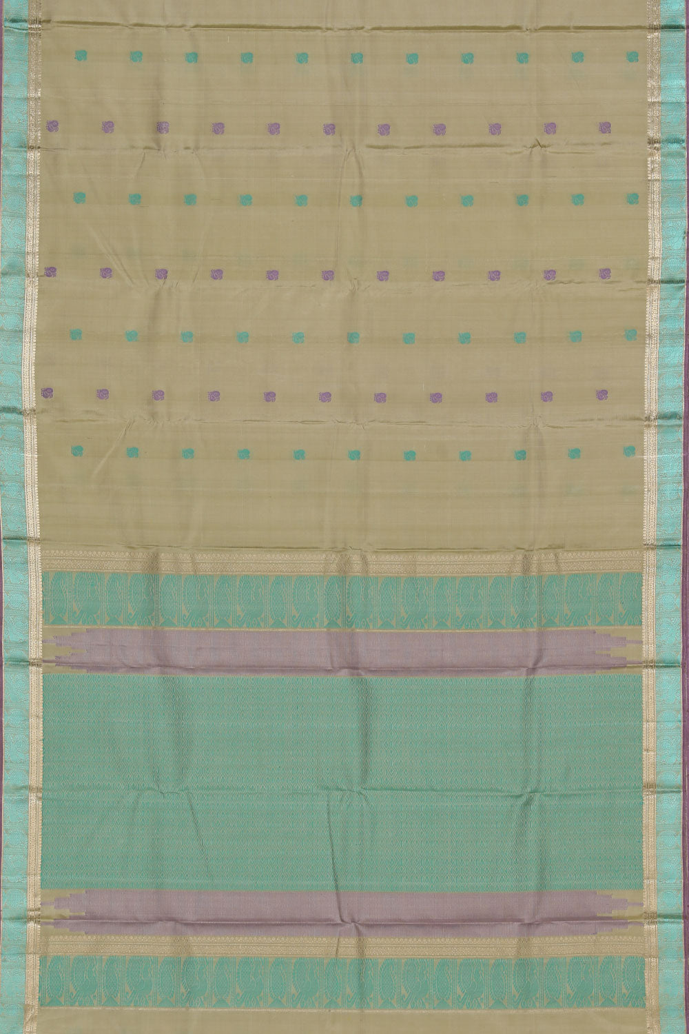 Kanchipuram Silk Green Saree