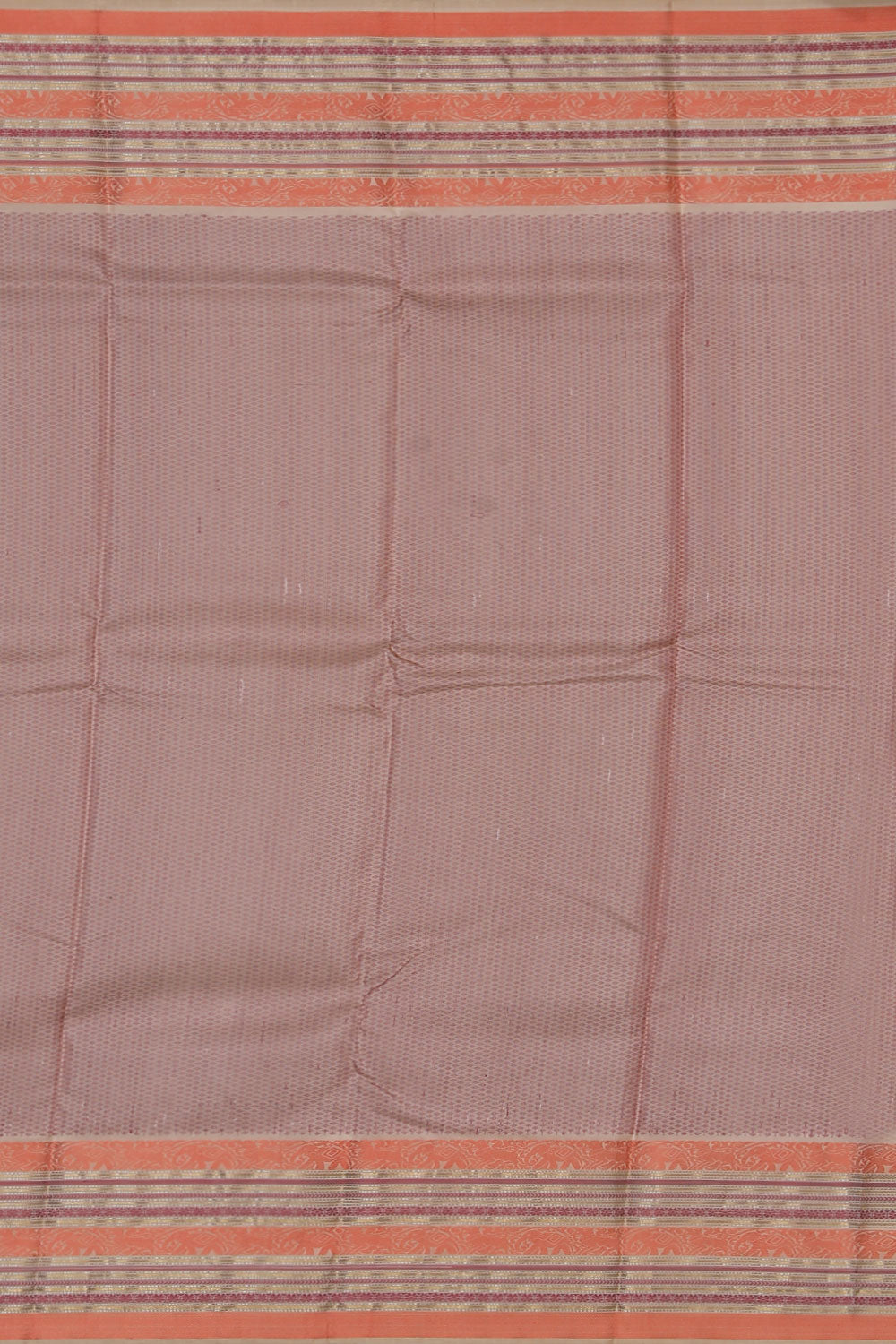 Image of Kanchipuram Silk Ivory Cream Saree