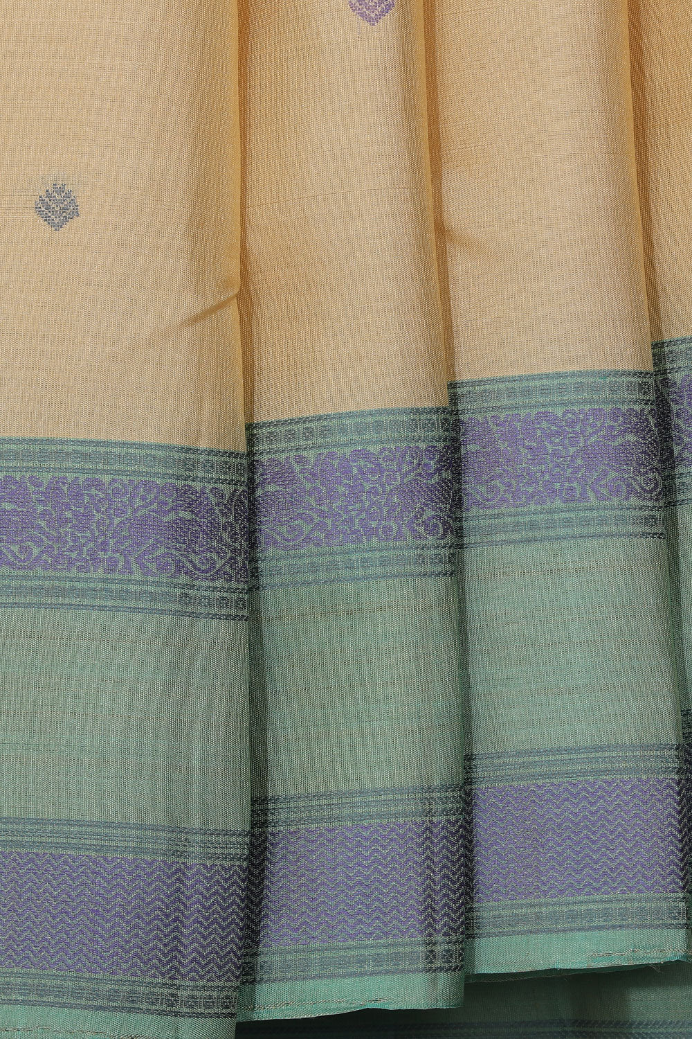 Kanchipuram Silk Beige Saree