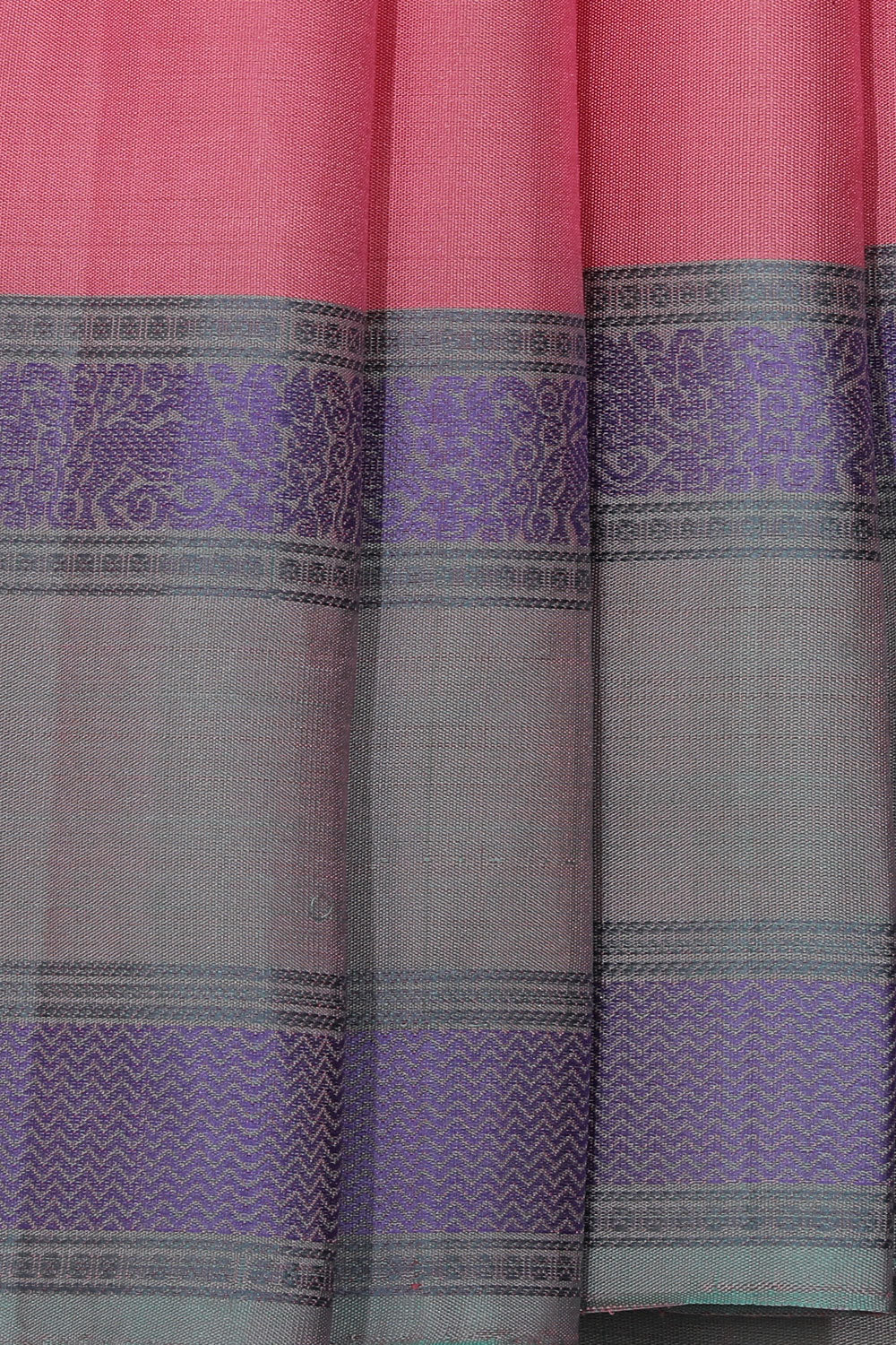 Kanchipuram Silk Pink Saree