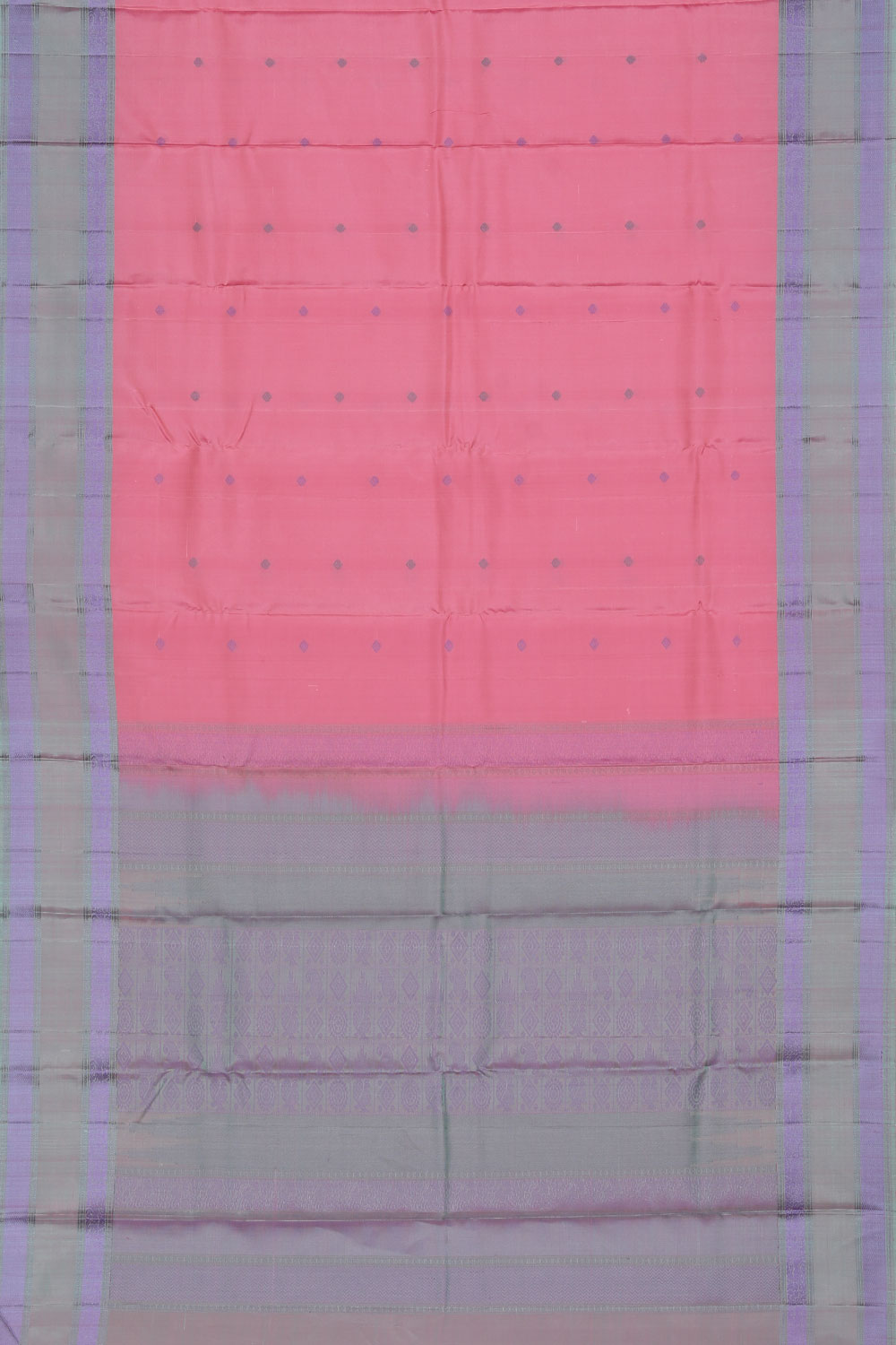 Image of Kanchipuram Silk Pink Saree