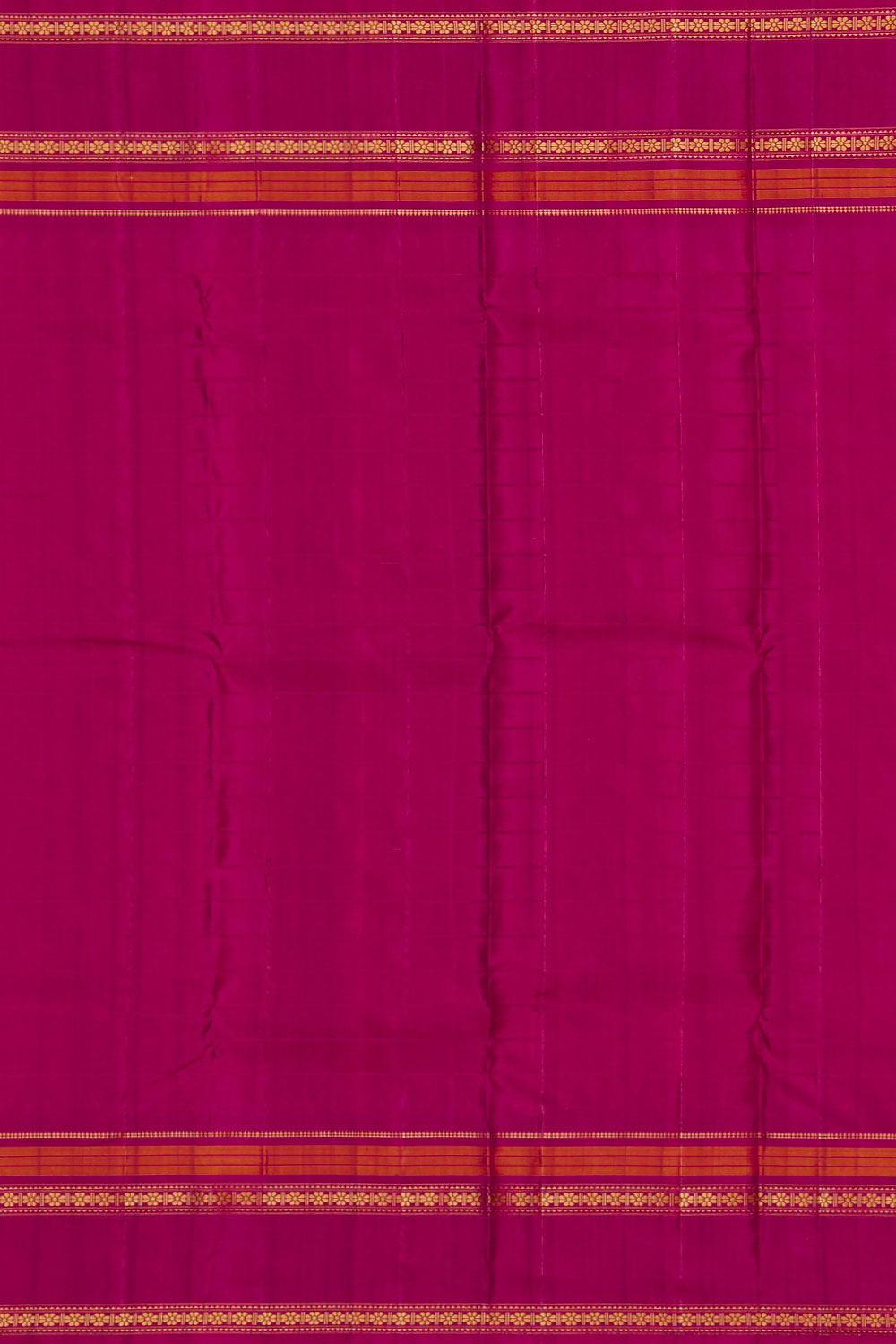 Image of Kanchipuram Silk Orange Saree