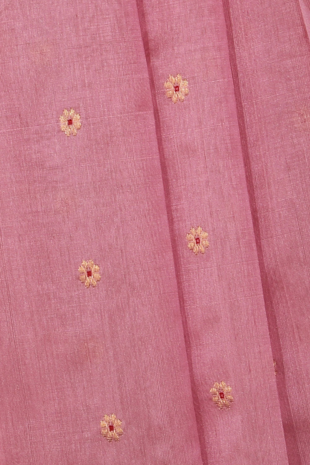 Collection of Chanderi Pink Saree in a gallery layout