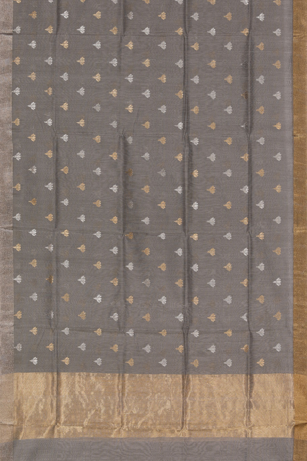 Chanderi Grey Dupatta