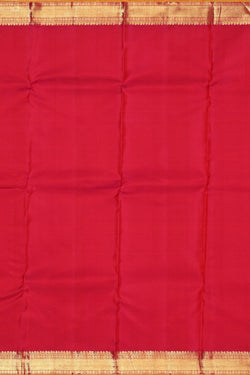 Image of Kanchipuram Silk Orange Saree