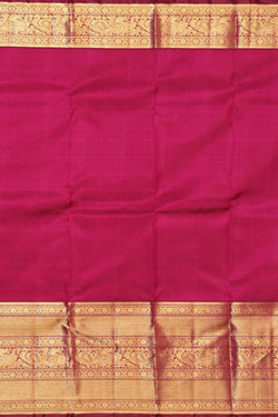 Image of Kanchipuram Silk Pink Saree