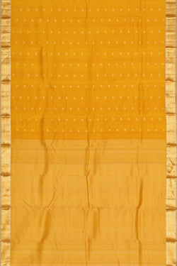 Image of Simple Yet Elegant Silk Yellow Saree