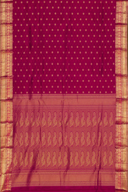 Image of Simple Yet Elegant Silk Plum-Pink Saree