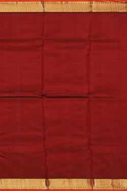 Image of Kanchipuram Silk Red Saree