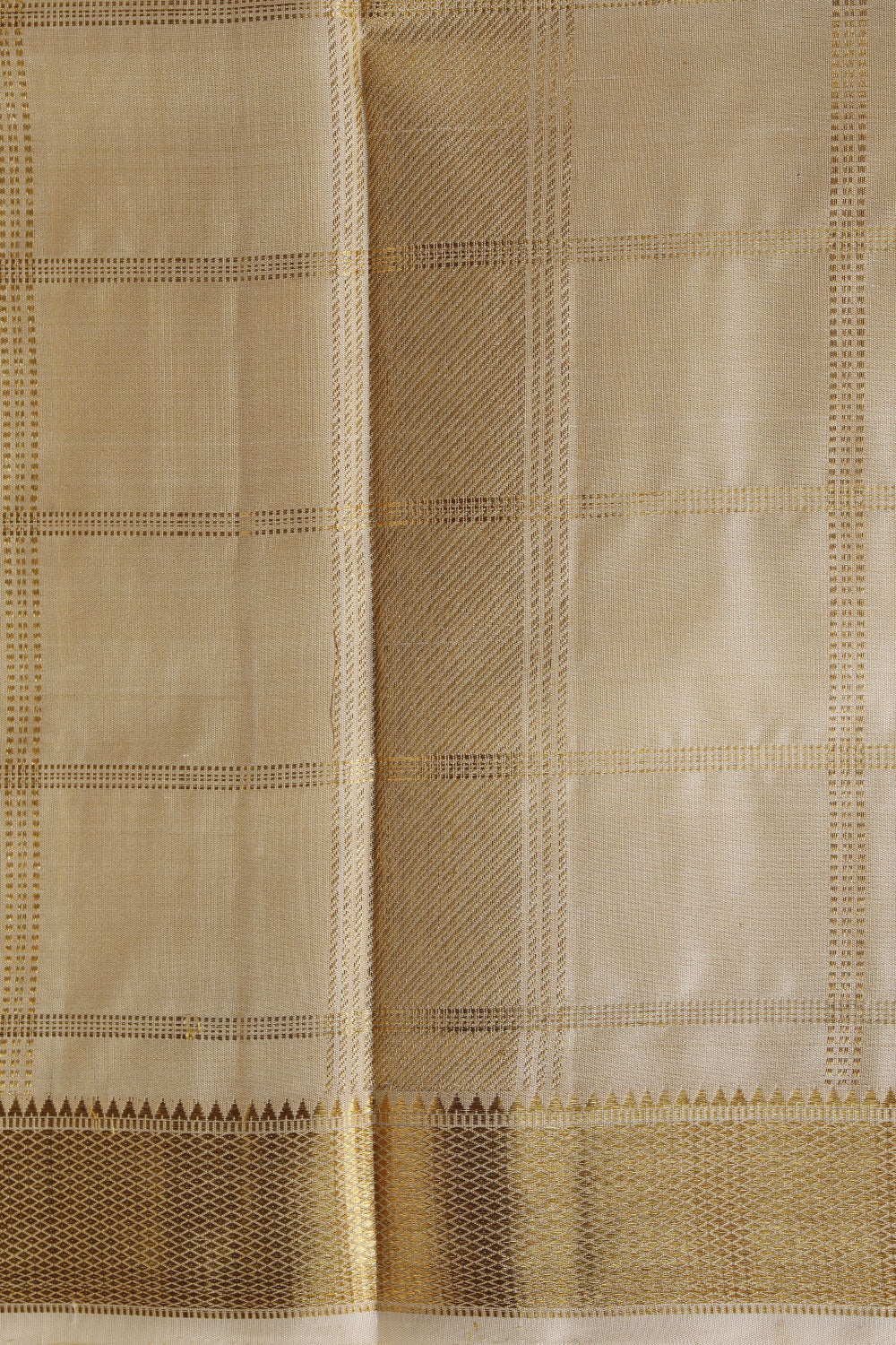 Collection of Kanchi Silk Traditional Dhoti With Kanduva (8 X 4) in a gallery layout