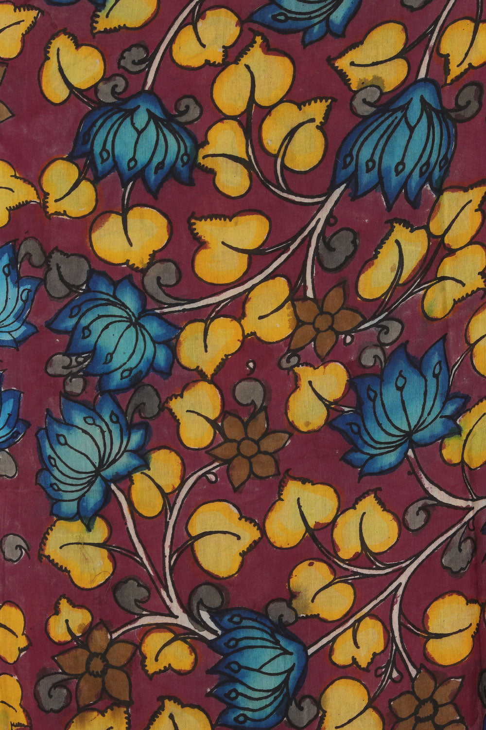 Kalamkari Violet Dupatta