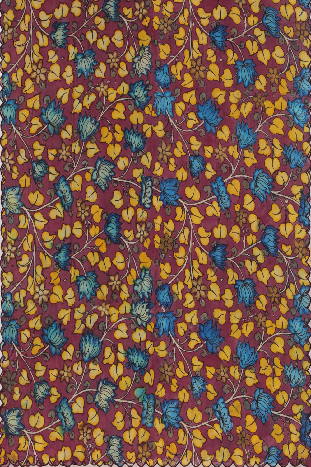 Kalamkari Violet Dupatta