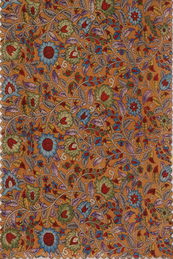 Image of Kalamkari Brown Dupatta