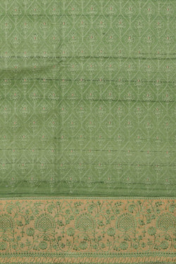 Collection of Tussar Silk Unstitched Suit With Dupatta (3 Pcs Set) in a gallery layout